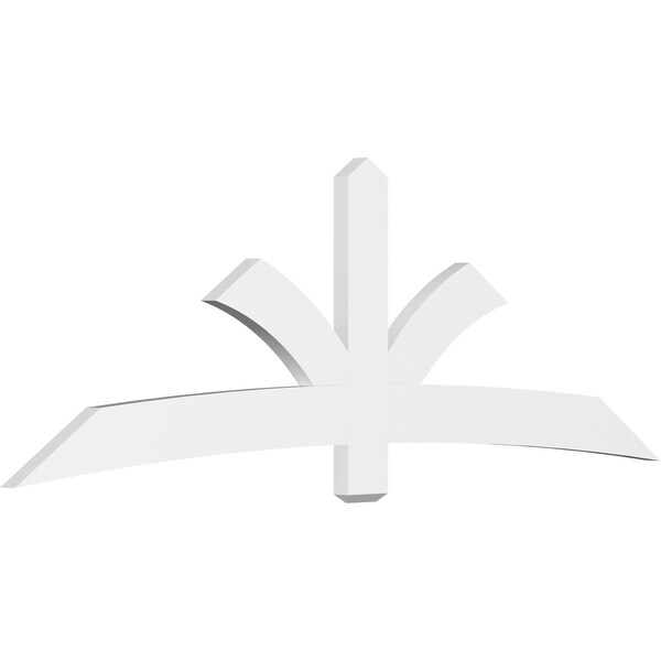 Ekena Millwork Davenport Architectural Grade PVC Gable Bracket, 96"W x 32"H x 2"D x 6"F, 8/12 Pitch GBP096X32X0206DAV00 - main
